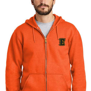 Sweat à capuche zippé pour homme personnalisé de haute qualité, 100% coton, nouvelle collection hiver, couleur unie, broderie numérique, streetwear - Product Image 3