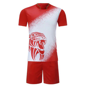 Tenue de football professionnelle avec logo personnalisé, tissu respirant pour l'entraînement sportif en équipe et tenue décontractée, style uniforme de football - Product Image 4