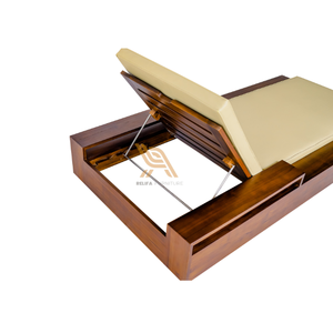 Mobilier d'extérieur Chaises longues Chaise longue en bois de teck Lit de bronzage Pont pliable pour villa Meubles de décoration - Product Image 4