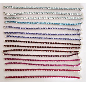 Pulseras de tenis de Plata de Ley 925, piedras preciosas de Topacio azul cielo a la moda, piedras semipreciosas coloridas, regalos de fiesta a precio de fábrica - Product Image 5