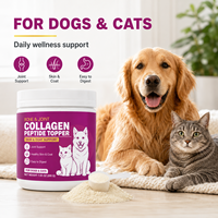 Poudre de Collagène pour Animaux de Compagnie : Soutien Articulaire, Cutané et Digestif, Probiotique, Complément Alimentaire Botanique pour Chiens et Chats