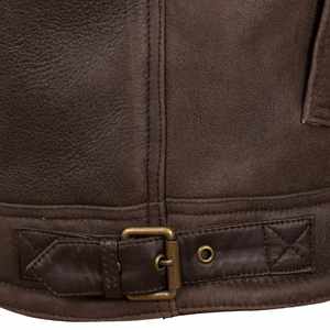 Veste en cuir de peau de mouton marron pour femmes, veste en cuir d'agneau double face, vestes en cuir véritable de qualité supérieure faites à la main - Product Image 5