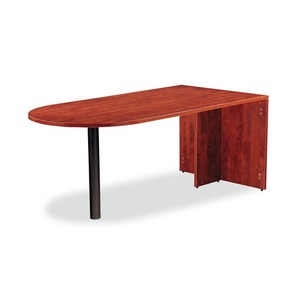 Alera Valencia Series D-<b>Top</b> Desk 71 In. X 35.5 In. X 29.63 In. Medium <b>Cherry</b> 71 In. X 35.5 In. X 29.63 In. Conference Table - Product Image 3