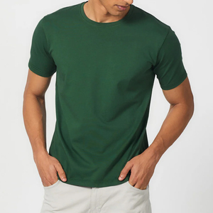 Camisetas de algodón de 180 g/m² para hombre, corte ajustado, coloridas, de alta calidad, OEM, al por mayor, ropa informal para marcas de moda y tiendas minoristas - Product Image 3