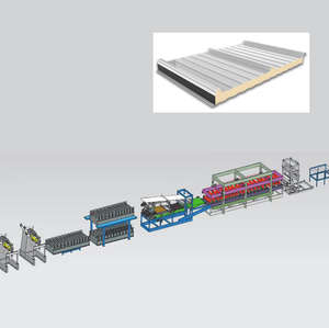 Línea <span class=keywords><strong>de</strong></span> Producción <span class=keywords><strong>de</strong></span> Paneles Sándwich Aislantes <span class=keywords><strong>de</strong></span> Espuma EPS PU, Máquina <span class=keywords><strong>de</strong></span> Fabricación <span class=keywords><strong>de</strong></span> Paneles Sándwich Solares <span class=keywords><strong>con</strong></span> Tornillos Ocultos y Formación <span class=keywords><strong>de</strong></span> Metal - Product Image 1