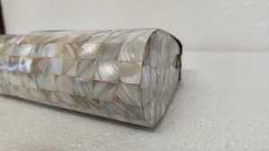 Sacs en nacre sur mesure, design en mosaïque naturelle, grande capacité, durables, imperméables, sacs à main de luxe pour les professionnels - Product Image 3