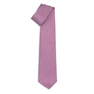 Fashion 100% Silk 7 Fold Neckties Como Mauve - Italian Tie Jacquard Weave 148 Cm - Premium Luxury Accessories