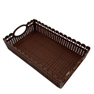 Plateau en plastique rectangulaire de haute qualité en vrac pour hôtels et restaurants pour le stockage de cuisine vente en gros - Product Image 1