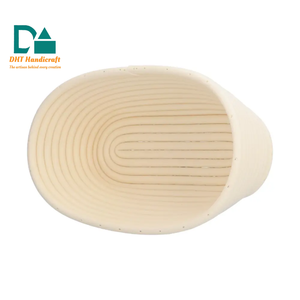 Panier à pain en rotin écologique professionnel avec échantillons gratuits, rond blanc pour boulangerie - Product Image 5
