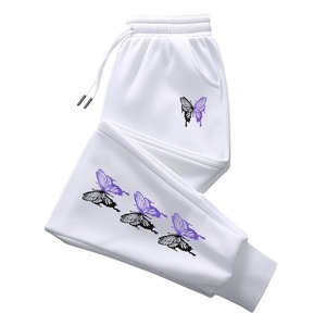 กางเกงขายาวสีดำมีเส้นสีขาวมองเห็นได้แสดงขายาวและบางมีกระเป๋าสไตล์ลำลองเล่นกีฬาได้ทุกวัน - Product Image 6