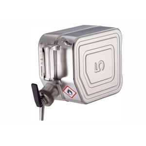Contenitore in acciaio inossidabile con rubinetto e ventilazione, volume di 5 litri - Product Image 1
