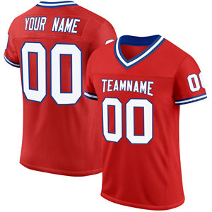 Maillot de football personnalisé bleu clair avec bordure jaune, col en V, manches courtes, respirant, en maille, option uniforme d'équipe pour hommes - Product Image 3