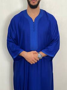 Mens <b>Moroccan</b> <b>Thobe</b> Premium Quality Digital Style Loose Abaya XXL Handmade Adults Traditional Elegant Wear Polyester - Product Image 4