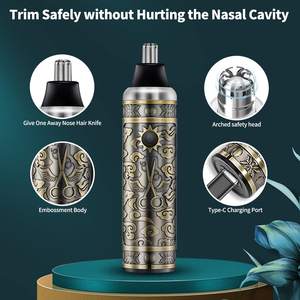 Tondeuse professionnelle sans fil à lame en T pour le nez et la barbe, tondeuse électrique pour hommes et barbiers - Product Image 4