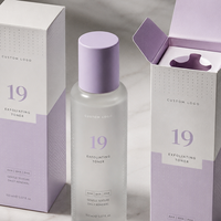 Boîtes d'expédition étanches avec fenêtre PET et finition mate pour échantillons de sérum, emballages pour programmes d'essai de soins de la peau, vente en gros OEM