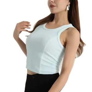 Nuevo Diseño de Camisetas de Yoga para Mujer, Camisetas Deportivas Elásticas para Entrenamiento, Ropa de Verano de Alta Calidad, Camiseta para Mujer de Standard International - Product Image 1