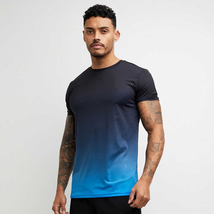 Men's T Shirts gym shirts breathable soft stretch fabric OEM production private label bulk wholesale short sleeve fitness wear
