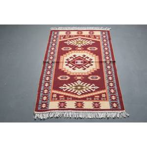 พรมตุรกีโบราณ ขนาด 2.9x4 ฟุต สีเบจ พรมขนสัตว์แบบตะวันออก - Product Image 5