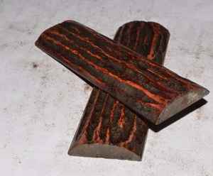 Écailles de manche de couteau en os de buffle naturel multicolores personnalisables, jigged avec des écailles multicolores teintées en os, style corne d'Inde - Product Image 3