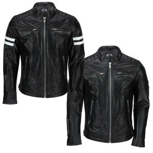 Top Selling <b>Men's</b> Stylish Coated Canvas Leather <b>Jacket</b> with Stand Collar Customizable Colors & Sizes Best Selling Price - Product Image 4