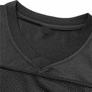 Maillot de football américain en maille personnalisable en gros d'usine, manches courtes, respirant, 100% polyester, dernier design - Product Image 3