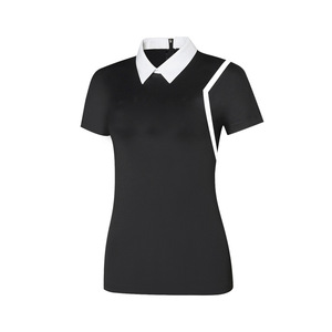 Tennis Sport Stripe Women's Clothing Custom Golf Logo Girls Casual t <b>Shirt</b> Embroidered <b>Zip</b> Ladies T <b>Shirts</b> Women Polo <b>Shirts</b> - Product Image 2