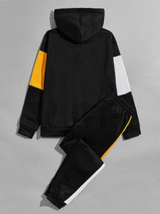 Survêtement pour homme, design personnalisé multicolore, streetwear, tendance de l'hiver, survêtement à capuche pour homme - Product Image 4