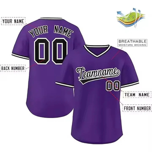 Maillots de baseball personnalisés de la meilleure qualité pour hommes et jeunes uniformes de softball à manches courtes unisexes fabricant OEM ODM au Pakistan - Product Image 6