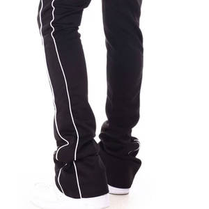 เข็มขัดยืดหยุ่นเย็บปะติดปะต่อกันผู้ชายซ้อนขนแกะบาน Joggers / แฟชั่นใหม่สายรัดโพลีเอสเตอร์ซ้อน Joggers สําหรับผู้ชาย - Product Image 4