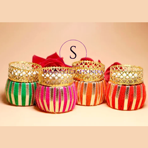 Bougeoir indien chauffe-plat décor de maison festif Pooja pendaison de crémaillère henné Haldi Mehandi décoration de mariage retour cadeaux bougie - Product Image 4