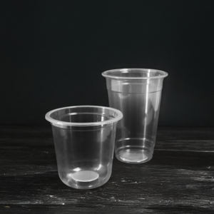 Quang Quan 95mm 16 20 24oz Vasos de plástico desechables transparentes con tapa Tazas de material PP/PET para servir bebidas frías para té con leche - Product Image 1