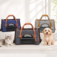 Sac de transport pour animaux de compagnie en tissu Oxford, léger, pour chat et chien, sac de voyage portable, sac de transport souple
