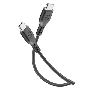 Fast-<b>Charging</b> <b>USB</b>-C to <b>USB</b>-C <b>Cable</b> 0.12m 5A 240W Nylon Jacket Magnetic Connectors <b>USB</b> 3.0 Black - Product Image 3