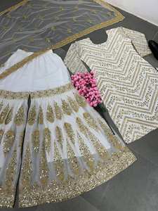 Top de tela de Georgette de imitación pesada más vendido Salwar con Dupatta Set para fiesta de invierno y ropa de boda - Product Image 5