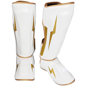 Customizable Adult <b>Muay</b> <b>Thai</b> <b>Shin</b> <b>Guards</b> Waterproof PU Training <b>Shin</b> Pads Custom Logo Printing Boxing Leg <b>Guards</b> Warmers - Product Image 4