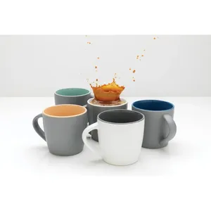 300ml Ceramic Mug with Colored Interior for Merchandising - Product Image 2