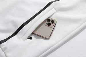 2025 vente chaude 2 pièces Polyester à capuche solide veste décontractée ensemble short personnalisé femmes hommes survêtement survêtement coupe-vent - Product Image 2