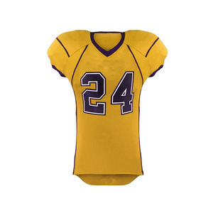 with team name premium quality 100%polyester football jersey shirts top V-neck breathable <b>American</b> football jersey customized - Product Image 1