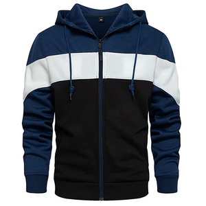 เสื้อฮู้ดมีซิปซิปมีฮู้ดลายย้อมสีแยกดีไซน์ใหม่ออกแบบได้ตามต้องการ - Product Image 6