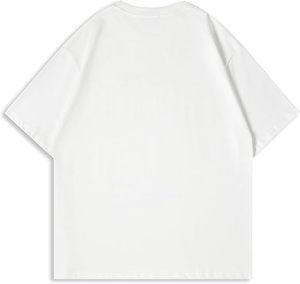 Camiseta de Hombre de Talla Grande, Estilo Urbano, Holgada, Vintage, de Punto Grueso, de Algodón Ecológico, Transpirable, con Hombros Caídos - Product Image 5