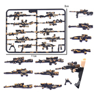 Equipo de Mini Pistola, Juguete de Ametralladora, Figuras de Acción, Accesorios para Armas de Fuego, Juguete MOC, Sets de Bloques de Construcción en Miniatura
