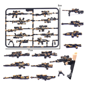 Giocattoli Militari della Seconda Guerra Mondiale: Mitragliatrice e Armi, Soldatini, Accessori per Armi da Fuoco, Set di Costruzioni in Miniatura dell'Esercito - Product Image 5