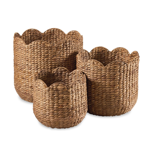 Natural Seagrass Storage Basket Large Size Round Kitchen & Bathroom Clothing Bag Wholesale - Product Image 1
