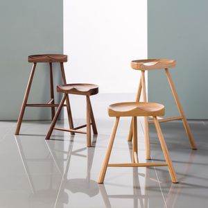 Tabouret de bar en teck de forme naturelle pour salle à manger intérieure pour meubles de villa de la Barbade - Product Image 4