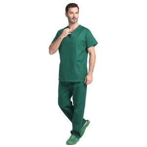 Uniforme médico de manga corta con cuello en V, ropa de trabajo, uniforme de enfermera de hospital, uniformes quirúrgicos, conjunto de Pantalón recto de enfermería - Product Image 1