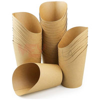 Boîte à frites robuste de qualité supérieure faite sur mesure avec impression de gaufrage Portable et légère pour servir des croustilles