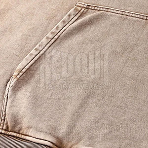 Sweat-shirts délavés à l'acide fabriqués au Pakistan, vêtements décontractés, sweat-shirts délavés à l'acide avec logo personnalisé - Product Image 6