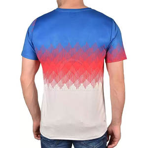 T-shirt pour homme de haute qualité, sublimation, manches courtes, design tendance, parfait pour une utilisation en extérieur et en intérieur - Product Image 2