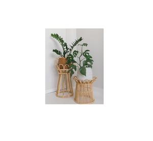 Low Price <b>Smart</b> <b>Pots</b> & <b>Planters</b> Garden Decor Rattan <b>Planter</b> with Iron Stand Large Floor Standing Black Stand - Product Image 2