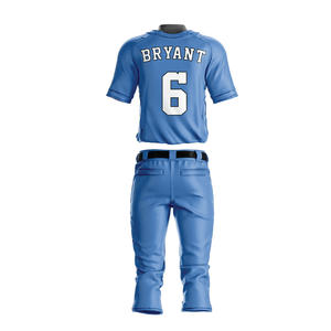 Uniforme de béisbol Recién llegado Alta calidad Hecho a medida 100% Poliéster Transpirable Secado rápido Unisex Adultos Ropa deportiva para todas las estaciones - Product Image 6